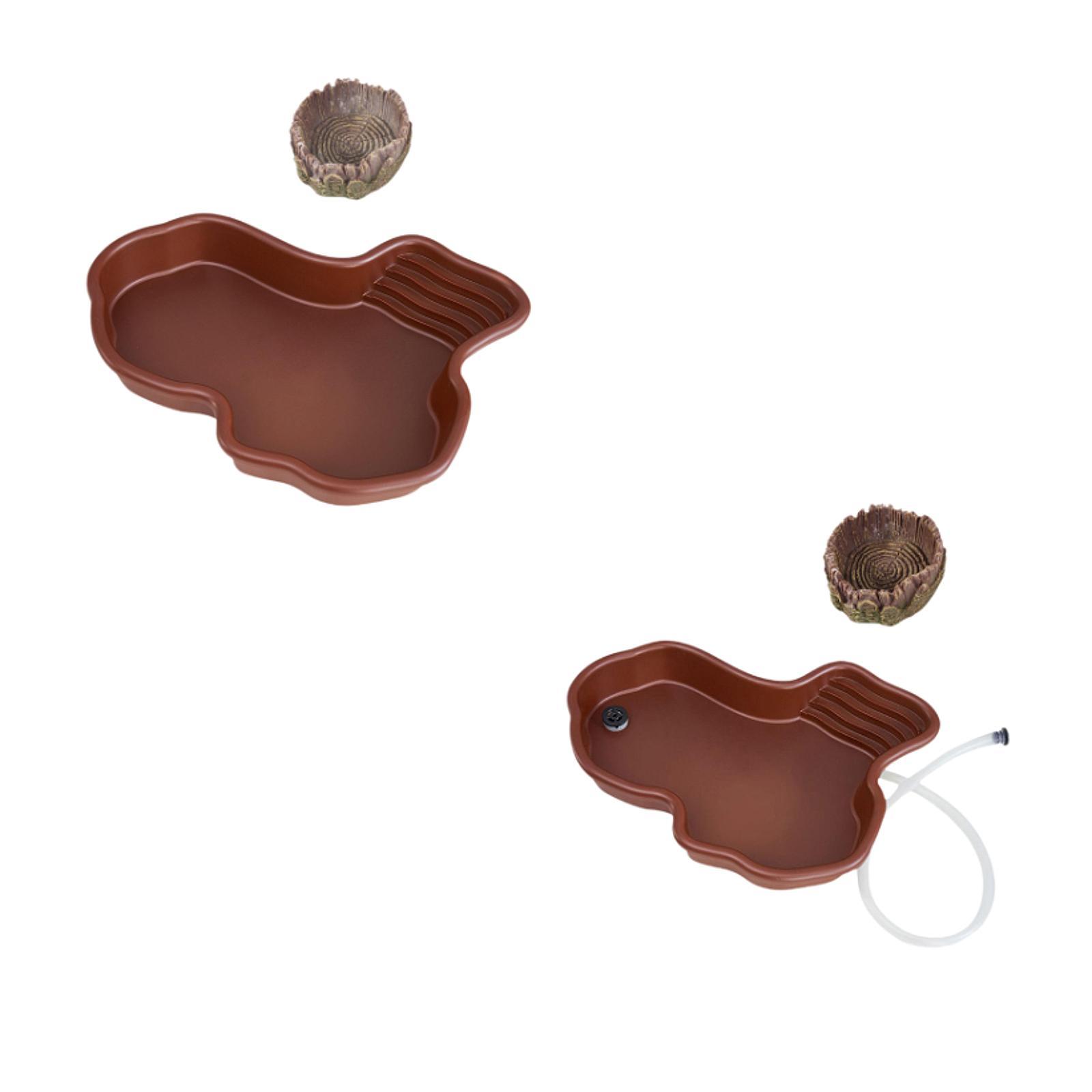 Water Dish Reptile - Prato de alimentação para répteis, piscina