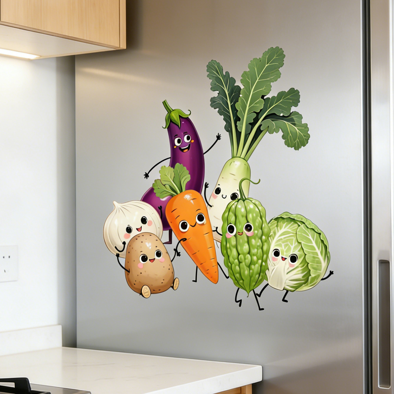 Adesivos de Parede de Vegetais - Pvc Panel Background avaliação e preço