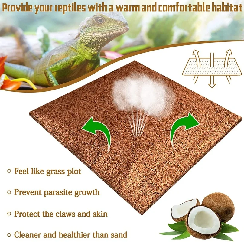 Tapete para répteis, fibra de  - Substrate Coconut Fiber avaliação e preço